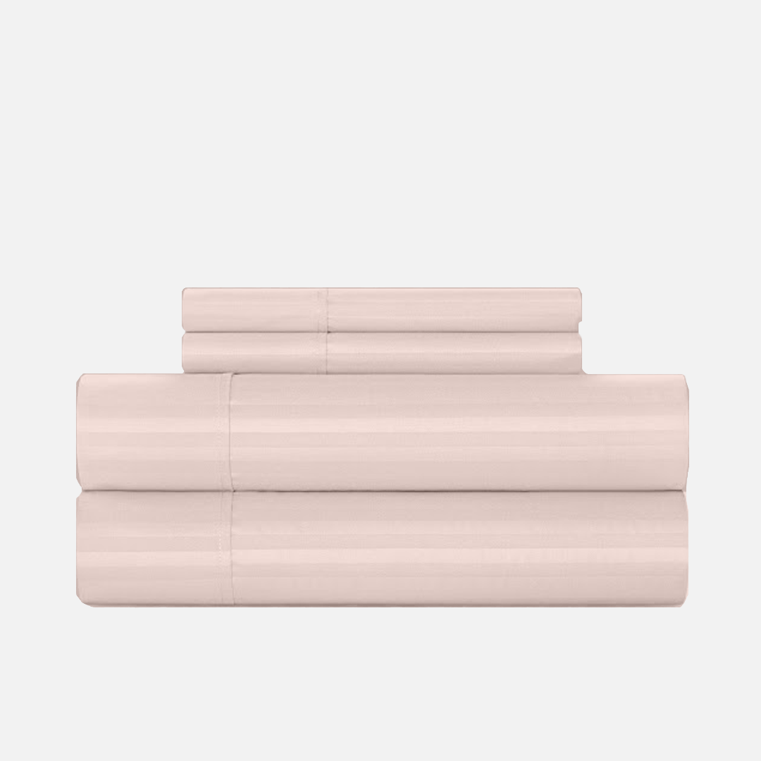 Peach Stripe Sheet Set Comfy Sateen