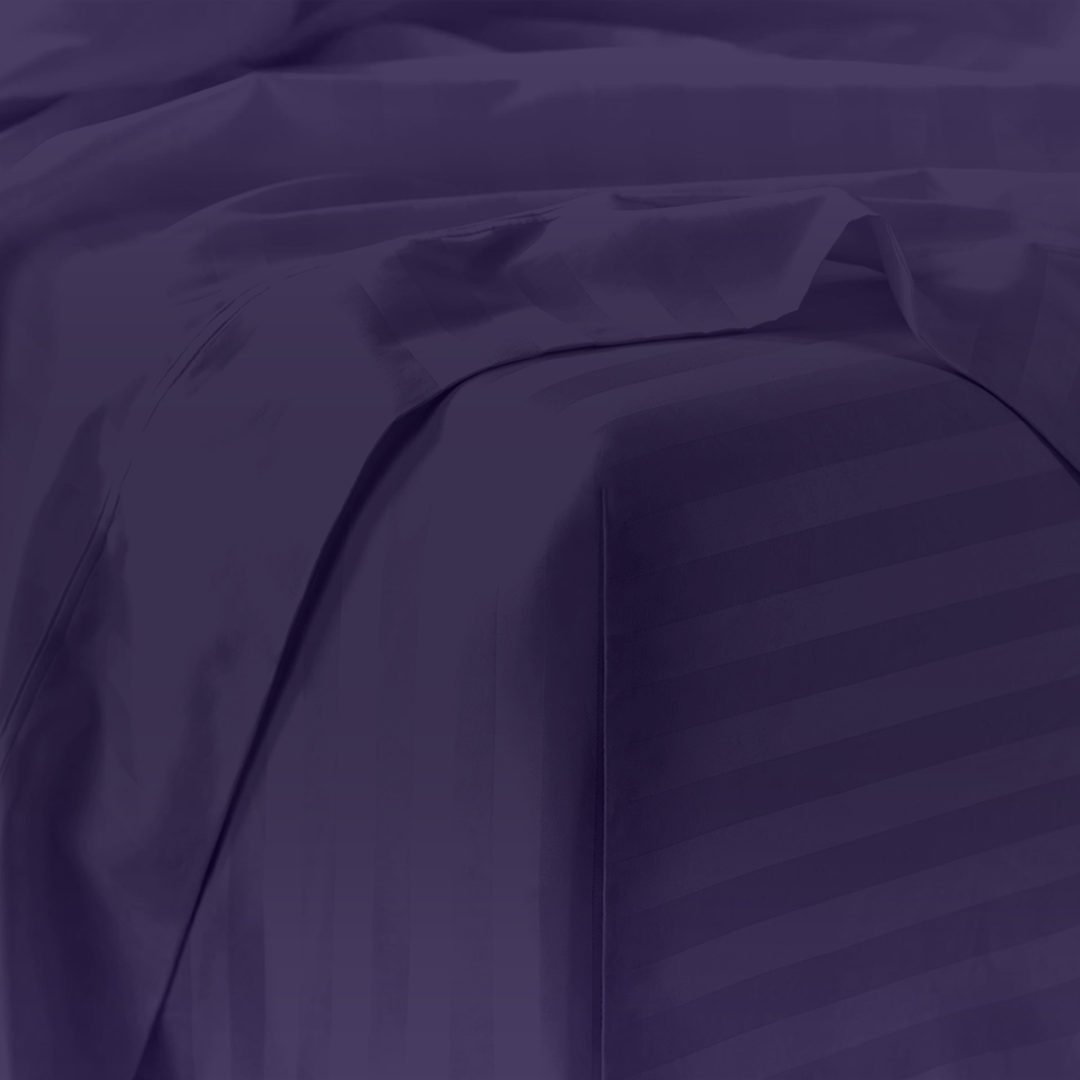 Purple Stripe Sheet Set Comfy Sateen