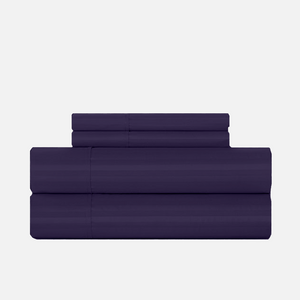 Purple Stripe Sheet Set Comfy Sateen