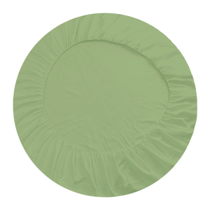 Sage Round Fitted Sheets Only Solid Bliss Sateen