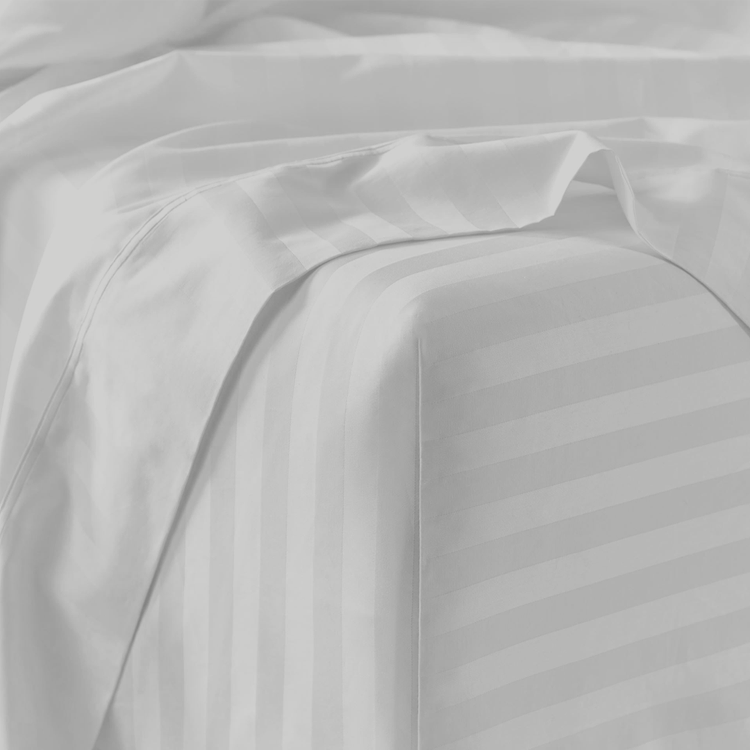 Light Grey Stripe Sheet Set Comfy Sateen