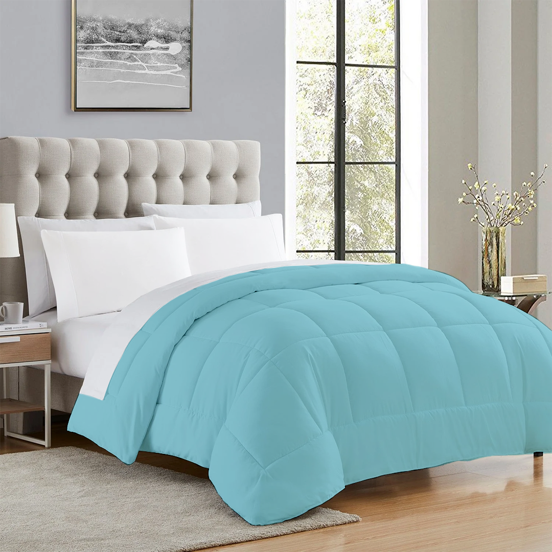 Comfy Light Blue Comforter 400 GSM Sateen