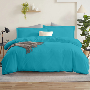 Turquoise Duvet Cover Set Comfy Sateen