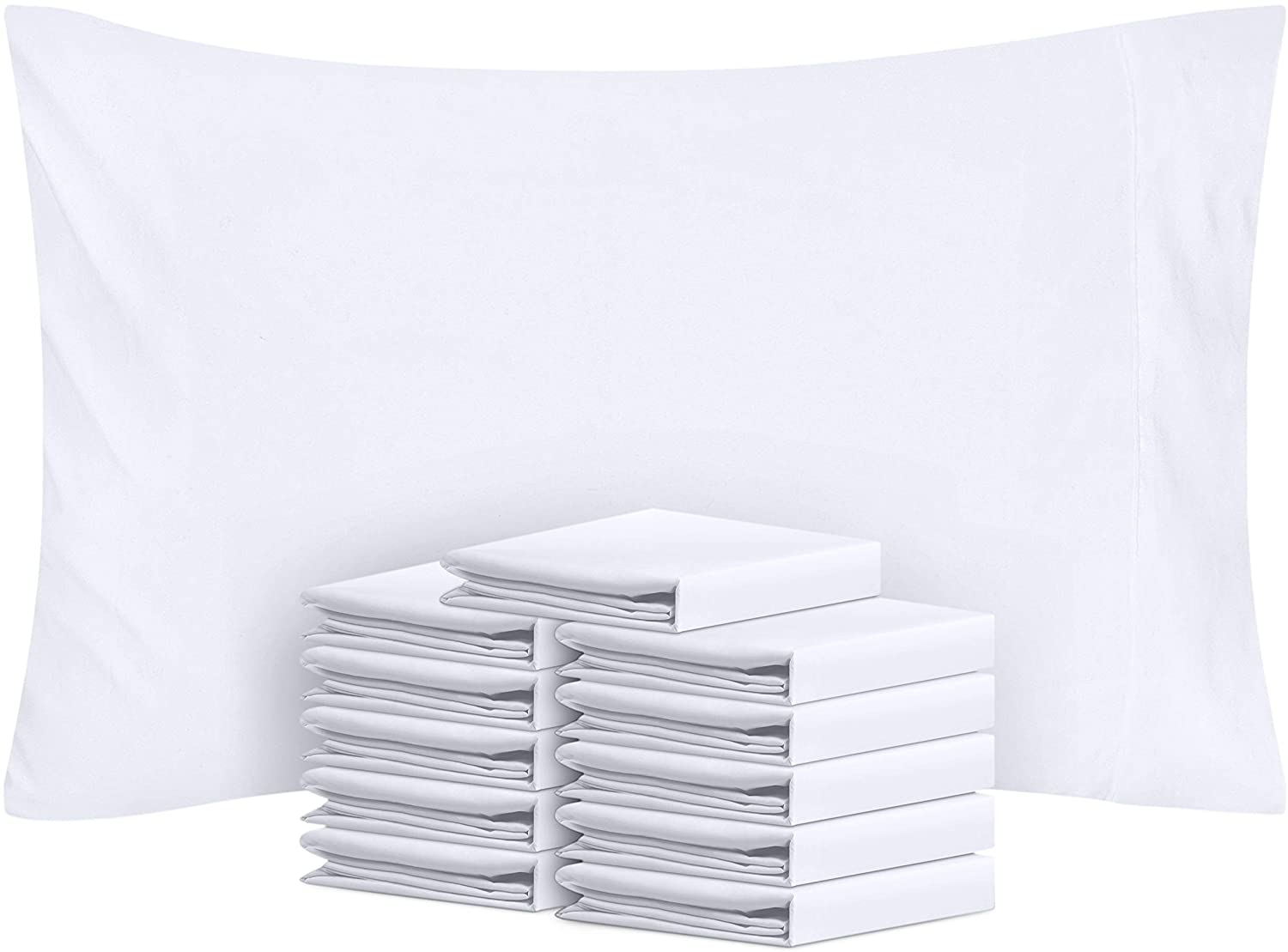 White Pillow Cases in Bulk 100 Cotton AanyaLinen